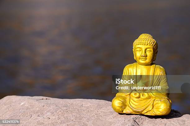 One Ancient Buddha Statue Stock Photo - Download Image Now - Buddha, Buddhism, God