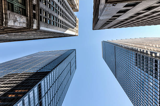 istock Skyscrapers in business district in New York 532411650