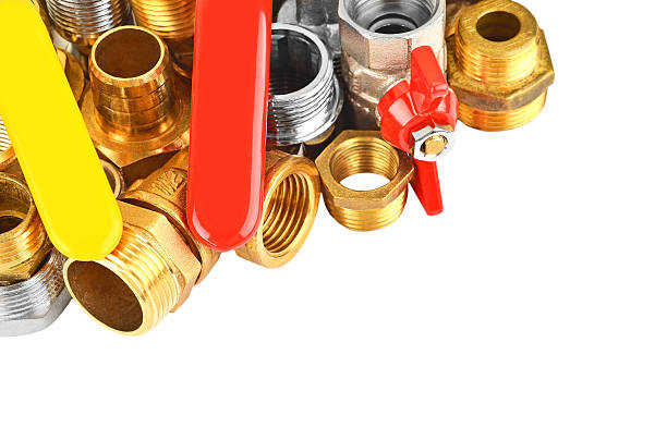 istock Plumbing fitting and ball valve 532412044