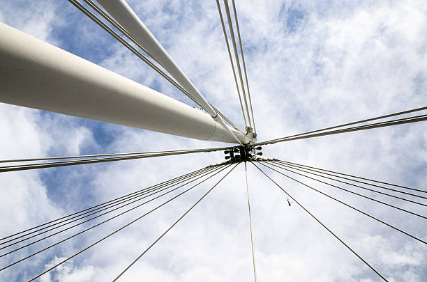 istock Suspension bridge pylon - hungerford, London 532412046