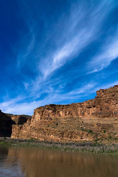 istock Colorado River with canyon wall and cloudy sky 532412525