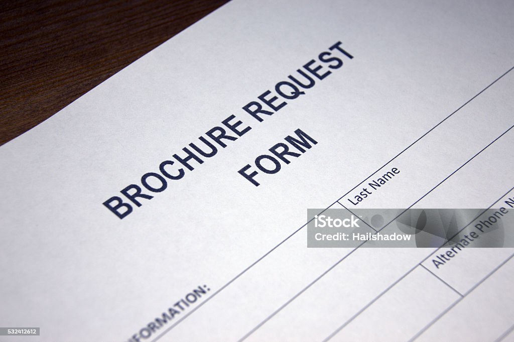 Brochure Request Form Stock Photo Download Image Now Advice Brochure Request Form Stock Photo Download Image Now Advice