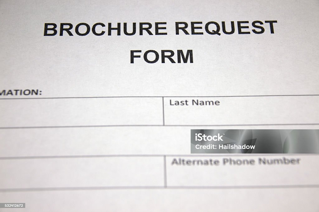 Retail Brochure Request Form Stock Photo Download Image Now Advice Retail Brochure Request Form Stock Photo Download Image Now Advice