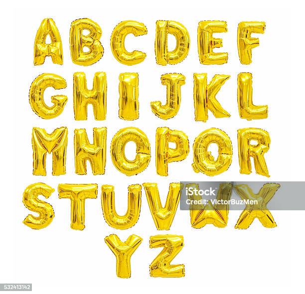 English Alphabet Stock Photo - Download Image Now - Balloon, Alphabet, Letter - Document