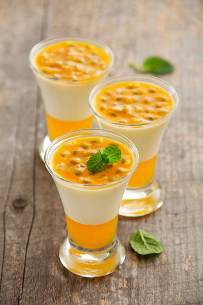 istock Panna cotta with passion fruit. 532413387