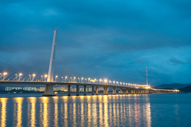 istock Shenzhen Wan bridge in the night 532415334