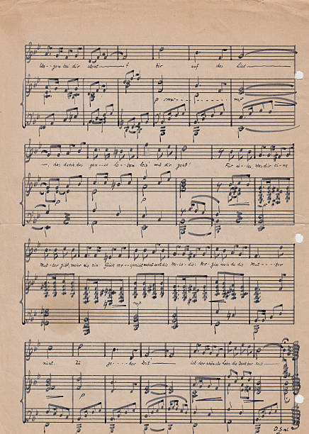 istock Old vintage sheet music 532415764