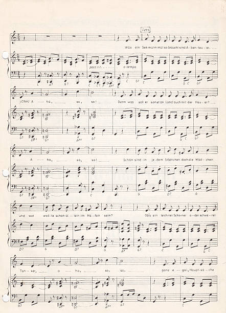 istock Old vintage sheet music 532415862
