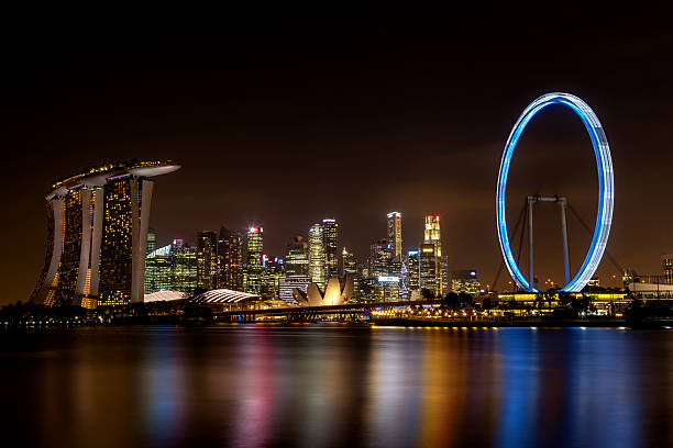 istock Long Exposure of Singapore Skyline 532415981