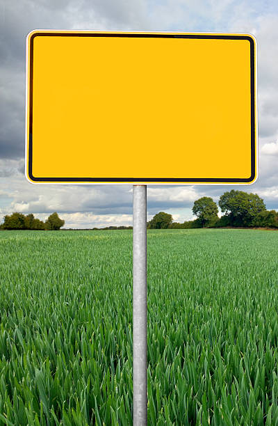 istock Blank german city road sign landscape background 532416145