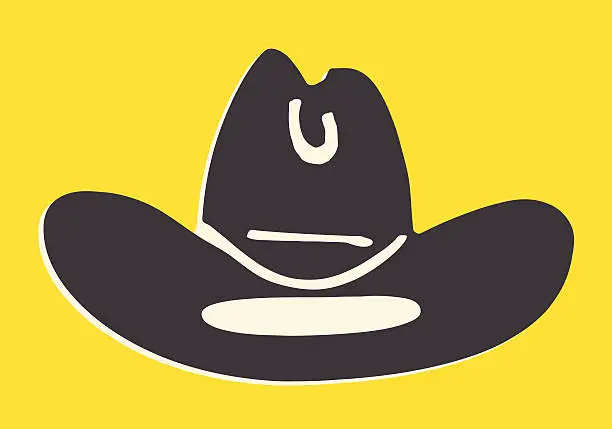 Vector illustration of Cowboy Hat