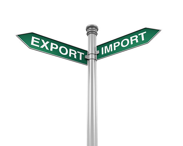 istock Direction Sign of Export and Import 532418691
