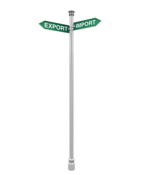 istock Direction Sign of Export and Import 532418693