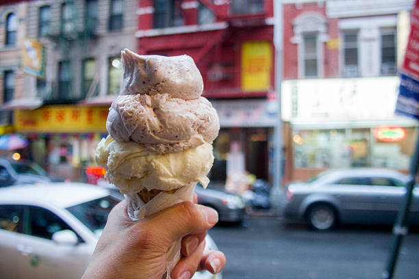 istock Double Scoop Ice Cream Cone in Chinatown NYC 532444025