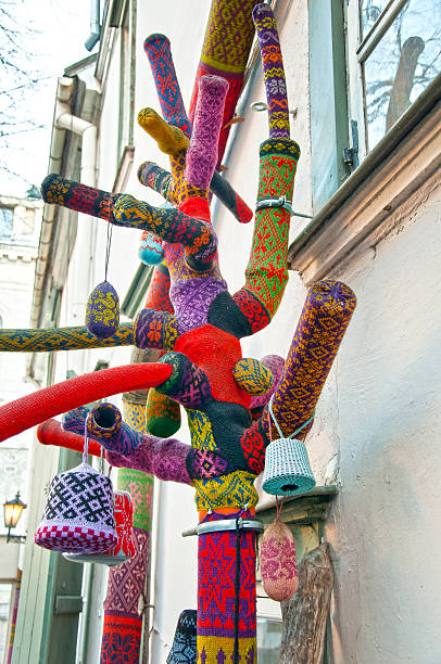 istock knitted wool sweaters on the street 532444699