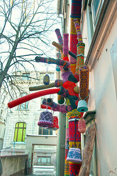 istock knitted wool sweaters on the street 532444711