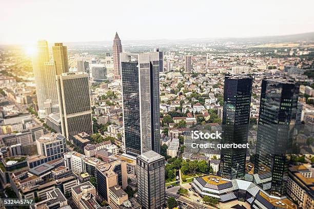 Frankfurt Skyline Stock Photo - Download Image Now - Frankfurt - Main, Urban Skyline, Aerial View