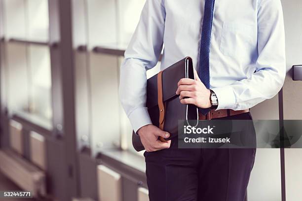 Businessman Holding Briefcase Close Up Stock Photo - Download Image Now - Briefcase, 2015, Adult