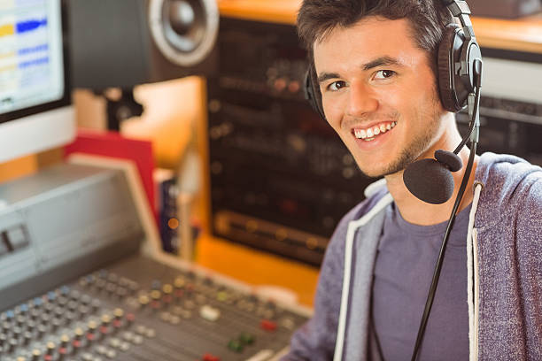 istock Portrait of an university student mixing audio 532445937