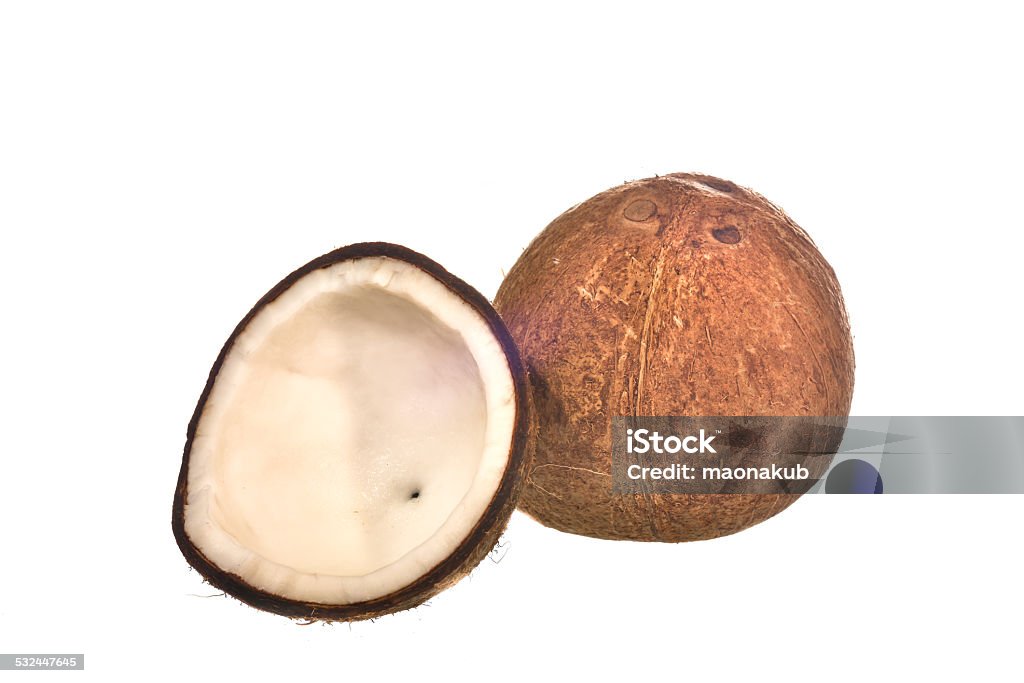 Coconut isolated Coconut isolated on white background Brown Stock Photo