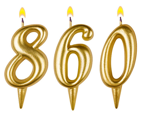 istock candles number eight hundred sixty isolated on white background 532448263