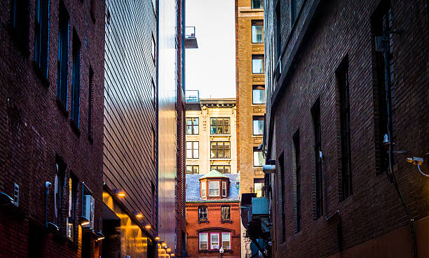 istock Dark alley in Boston, Massachusetts. 532448393
