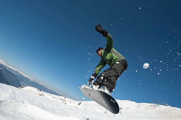 istock Skier with sun and mountains 532448629