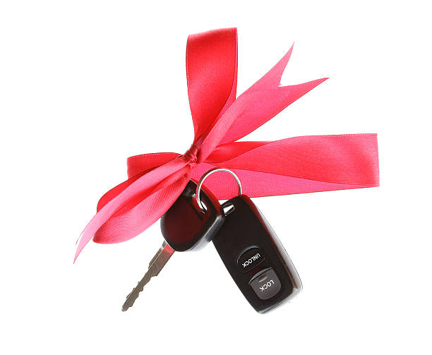 istock car presenting gift isolated birthday key 532448991