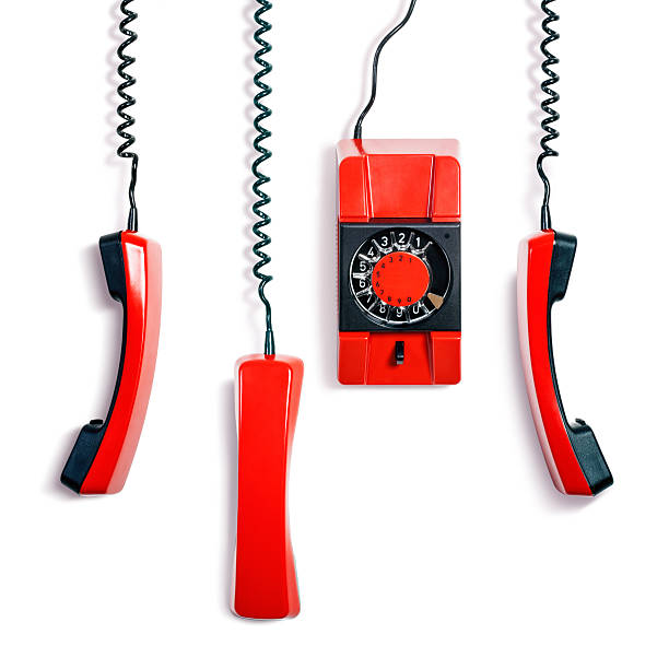 istock Vintage red phone 532449373
