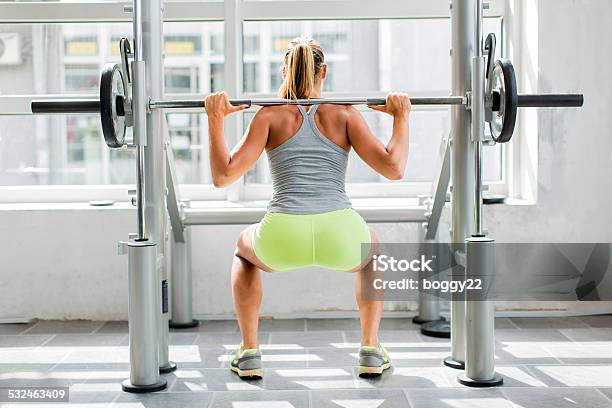 Young Woman Training In The Gym Stock Photo - Download Image Now - Activity, Adult, Anaerobic Exercise