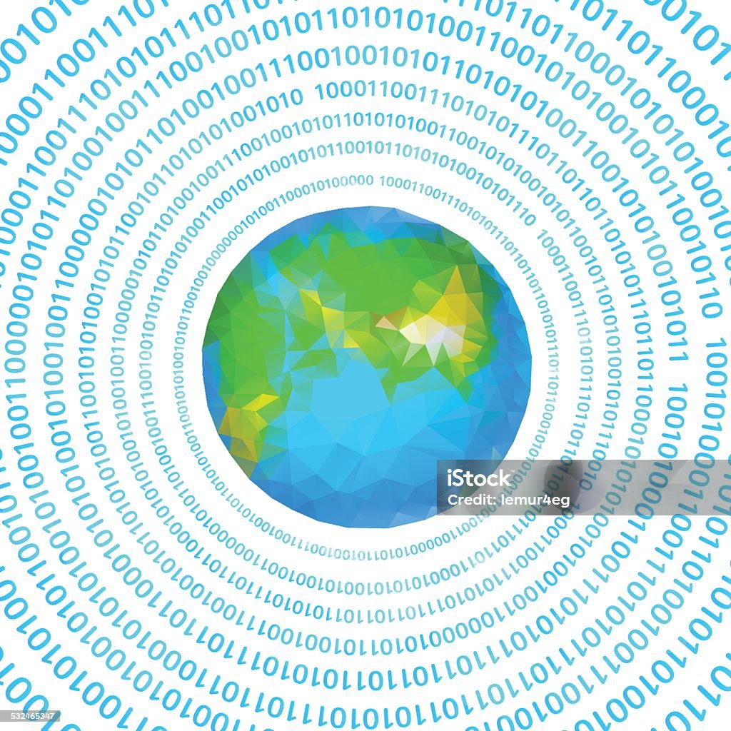 The Digital Earth Stock Illustration - Download Image Now - 2015 ...