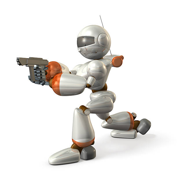 istock Robot to determine the aim of handgun 532465895