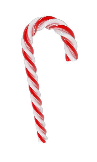 istock Christmas candy - white and red - Isolated on white. 532466103