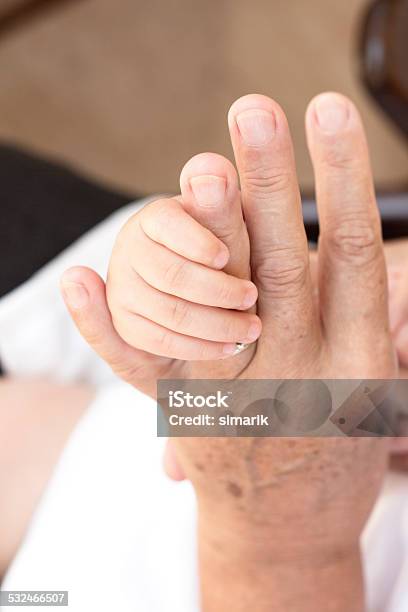 Grandmother With Baby Stock Photo - Download Image Now - 0-11 Months, 2015, Adult