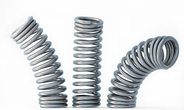 istock Three Metal Springs Isolated on White Background 532469471
