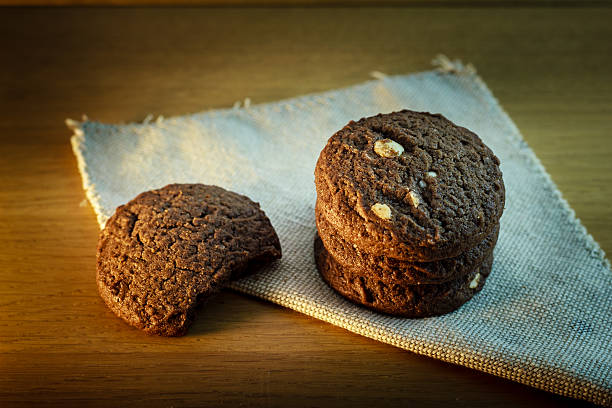 istock Chocolate chip cookies on wooden background 532470407