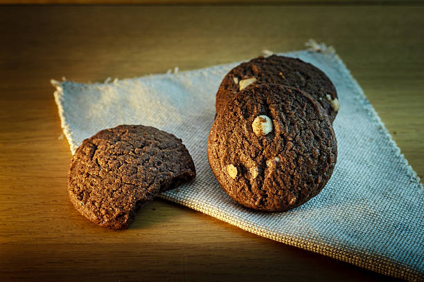istock Chocolate chip cookies on wooden background 532470417