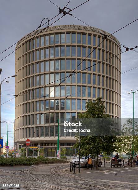 Modern Office Building Okraglak In Poznan Poland Stock Photo - Download Image Now - Built Structure, Circle, Day