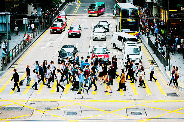 istock Crossing the road, Central, Hong Kong 532483945