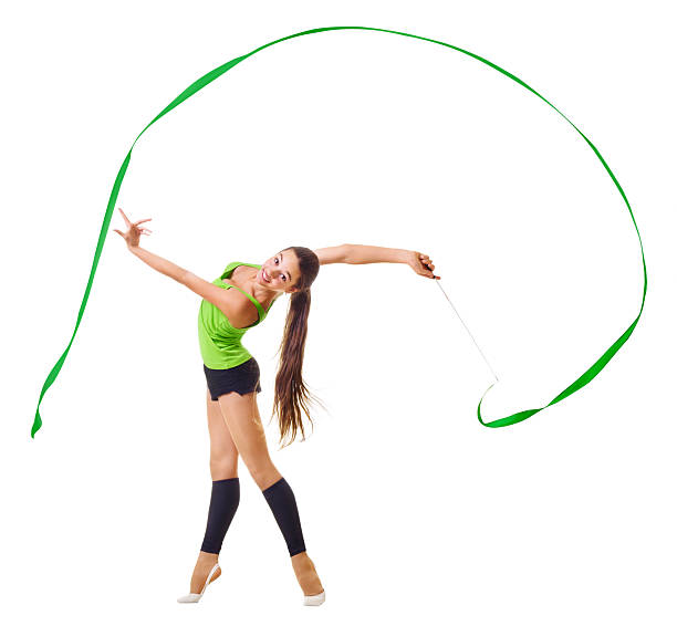 istock Girl is engaged in art gymnastics 532484347