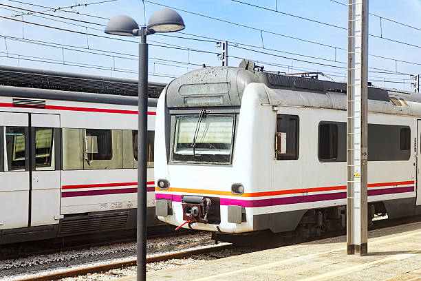 istock Suburban railway train at the railways stantion . 532485647