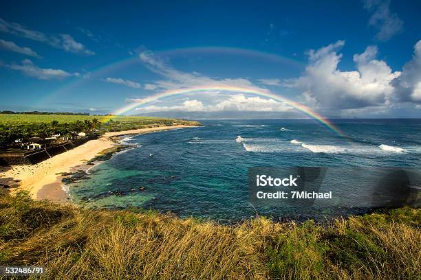 Hookipa Beach Park North Shore Of Maui Hawaii Stock Photo - Download Image Now - Maui, Rainbow, Hawaii Islands