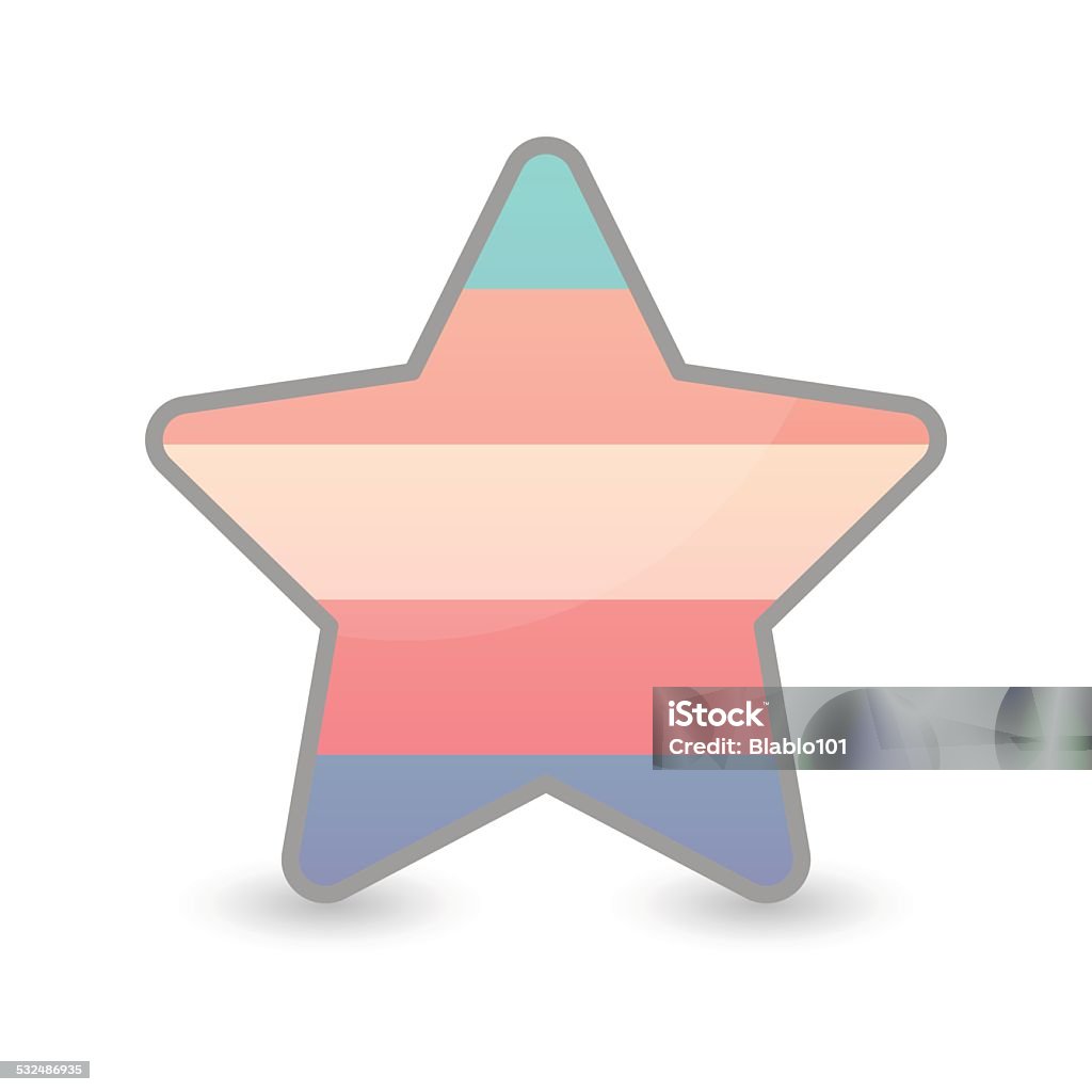 star with a transgender pride flag Illustration of an isolated  star with a transgender pride flag 2015 stock vector