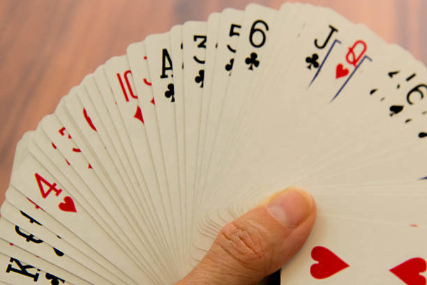 istock playing cards - full deck fanned out face up 532487449