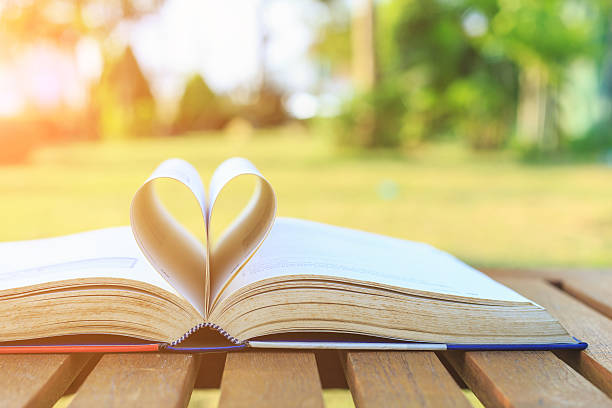 istock Close up book on table in morning time 532488285