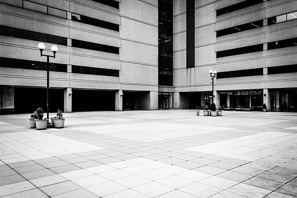 istock Plaza and modern office building in downtown Baltimore, Maryland 532506169