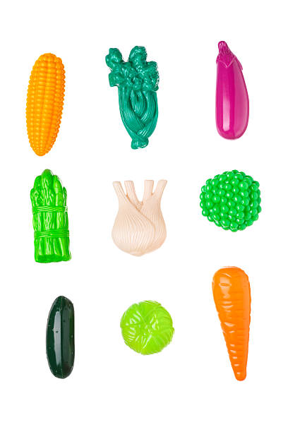 istock Top view of colorful plastic food 532517979