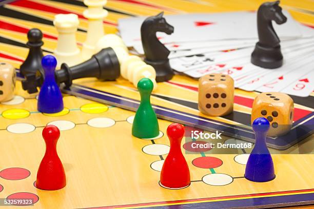 Closeup Of Board Games Stock Photo - Download Image Now - 2015, Business, Business Strategy