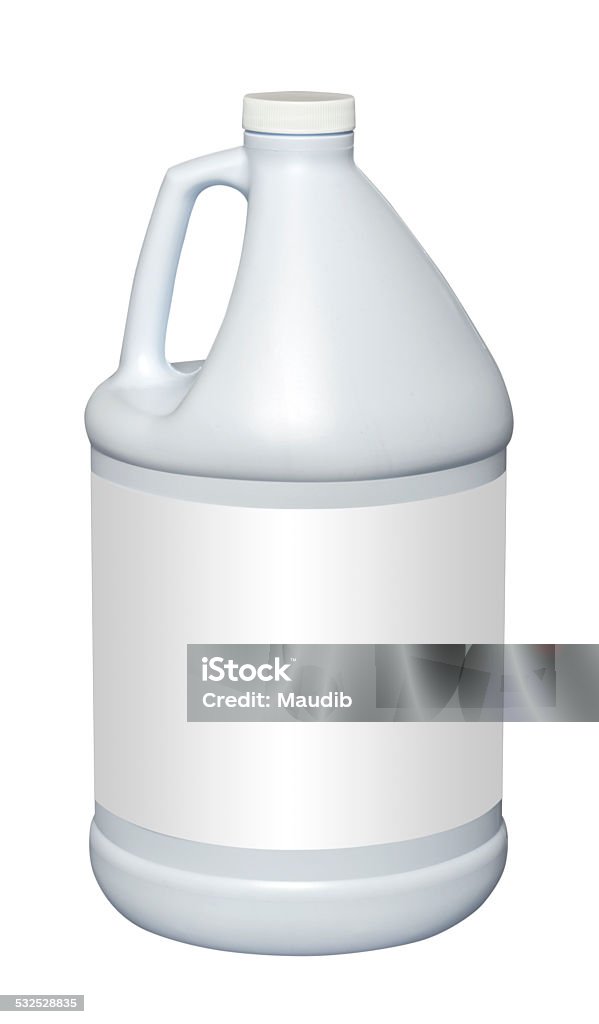 Gallon plastic jug, isolated White gallon plastic jug, isolated with clipping path Gallon Stock Photo