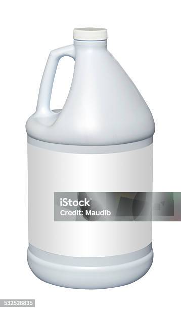 Gallon Plastic Jug Isolated Stock Photo - Download Image Now - Gallon, Bottle, Jug